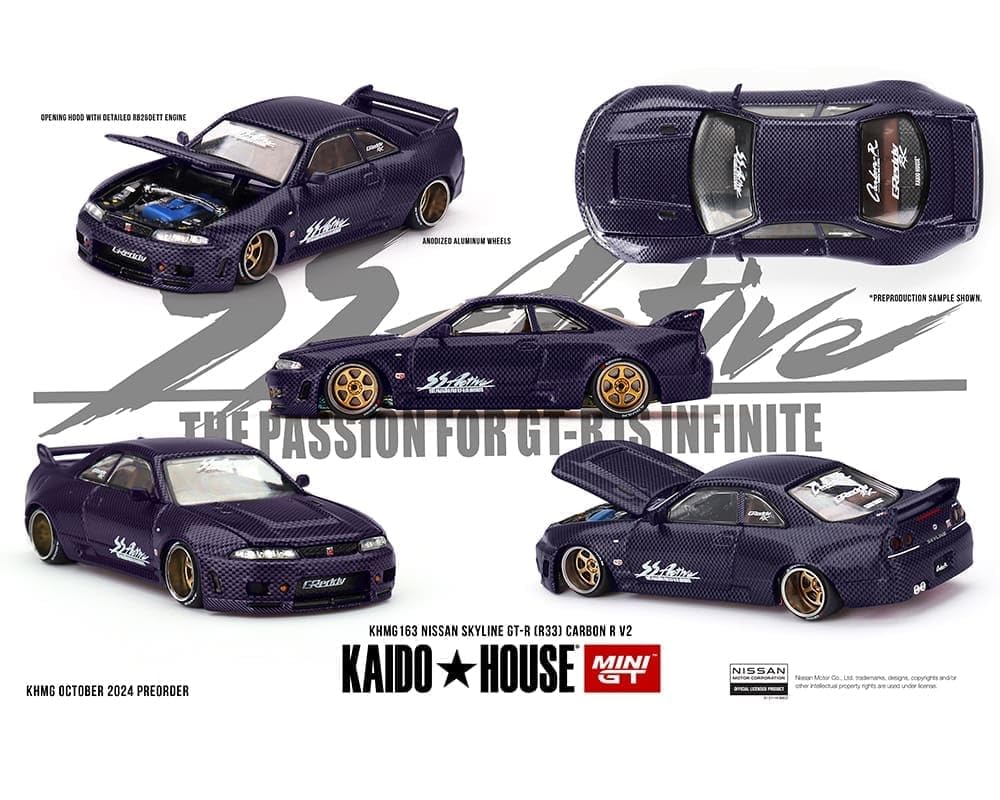 Modelo Diecast compatible con Kaido House x Mini GT 1:64 Nissan